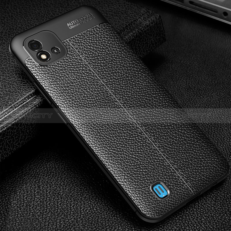 Custodia Silicone Morbida In Pelle Cover WL1 per Realme C11 (2021) Nero