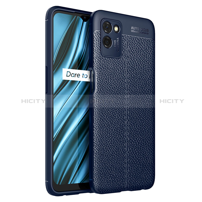 Custodia Silicone Morbida In Pelle Cover WL1 per Realme V11s 5G Blu