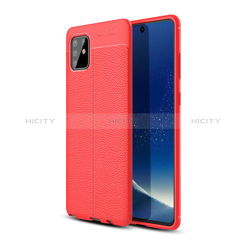 Custodia Silicone Morbida In Pelle Cover WL1 per Samsung Galaxy A81