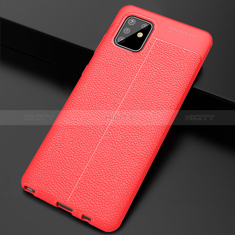 Custodia Silicone Morbida In Pelle Cover WL1 per Samsung Galaxy A81