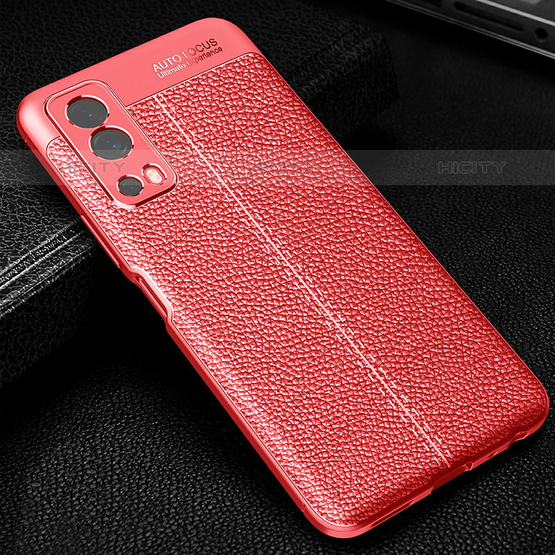 Custodia Silicone Morbida In Pelle Cover WL1 per Vivo iQOO Z3 5G Rosso