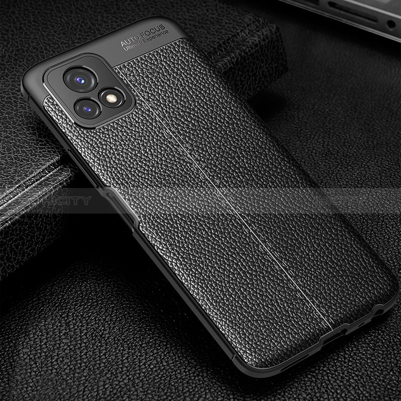 Custodia Silicone Morbida In Pelle Cover WL1 per Vivo Y72 India Nero