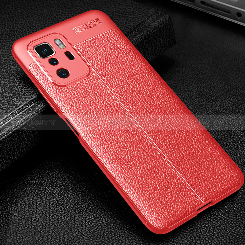 Custodia Silicone Morbida In Pelle Cover WL1 per Xiaomi Poco X3 GT 5G Rosso