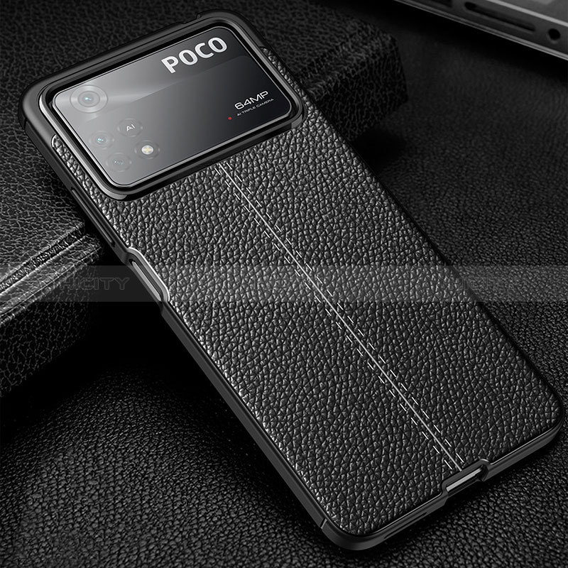 Custodia Silicone Morbida In Pelle Cover WL1 per Xiaomi Poco X4 Pro 5G