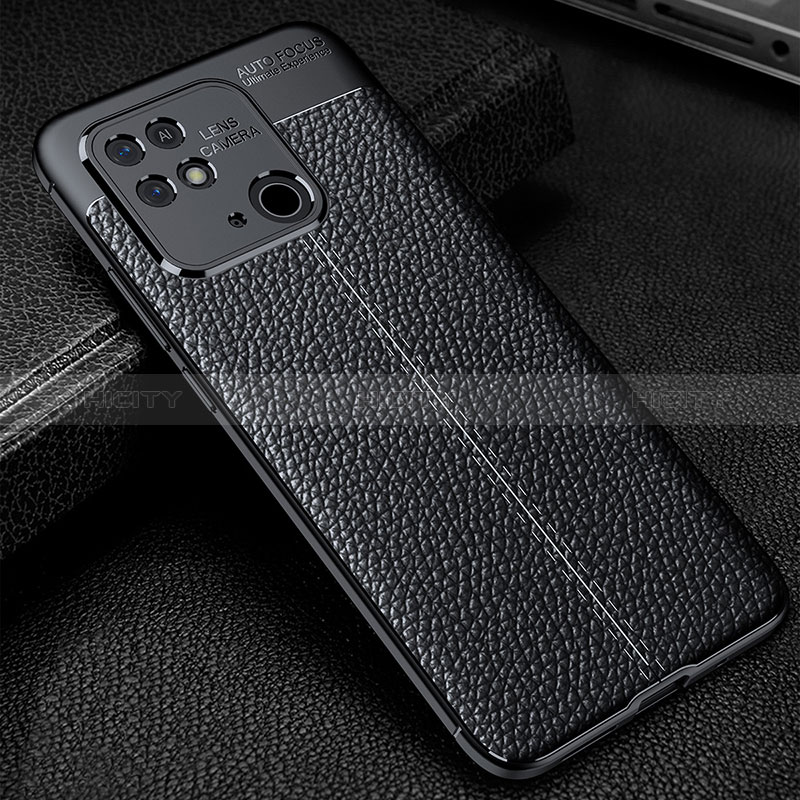 Custodia Silicone Morbida In Pelle Cover WL1 per Xiaomi Redmi 10 Power Nero