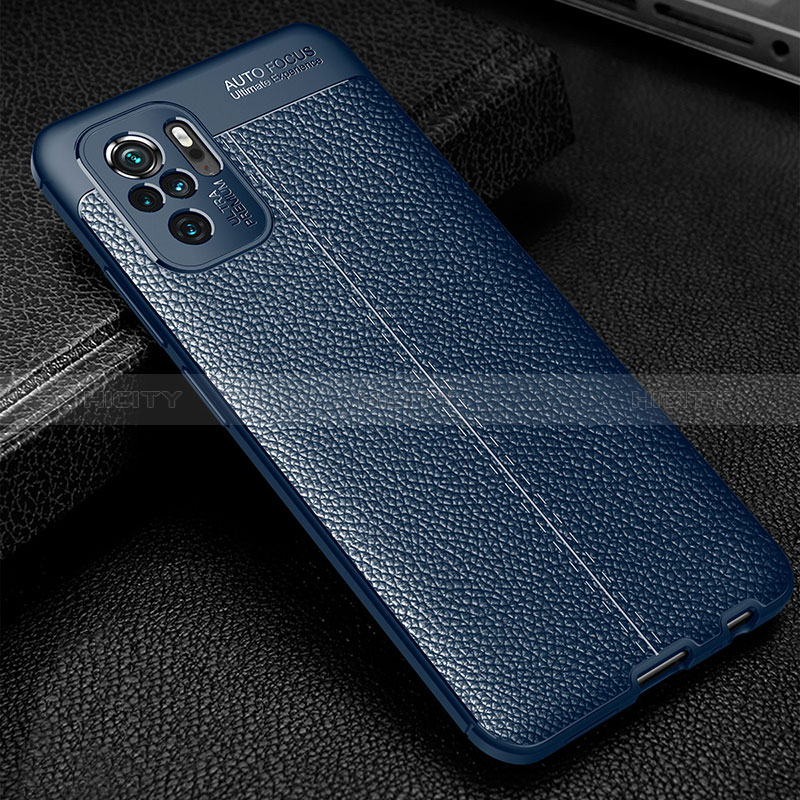 Custodia Silicone Morbida In Pelle Cover WL1 per Xiaomi Redmi Note 11 SE India 4G Blu