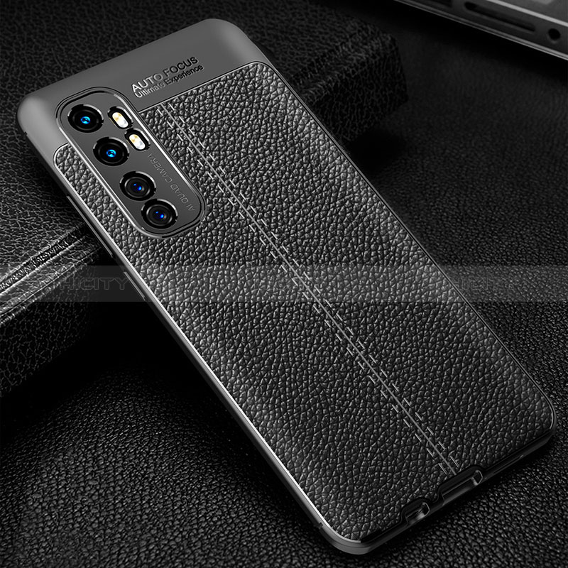 Custodia Silicone Morbida In Pelle Cover WL2 per Xiaomi Mi Note 10 Lite