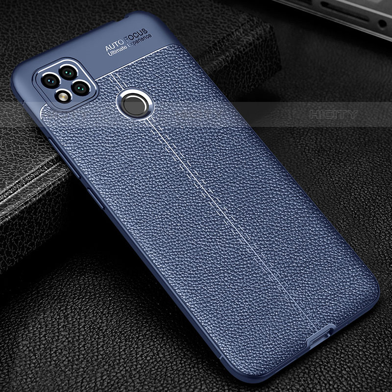 Custodia Silicone Morbida In Pelle Cover WL2 per Xiaomi Redmi 10A 4G Blu