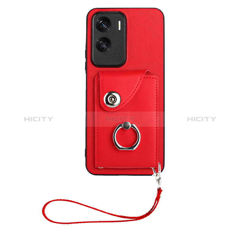 Custodia Silicone Morbida In Pelle Cover XK1 per Huawei Honor 90 Lite 5G Rosso