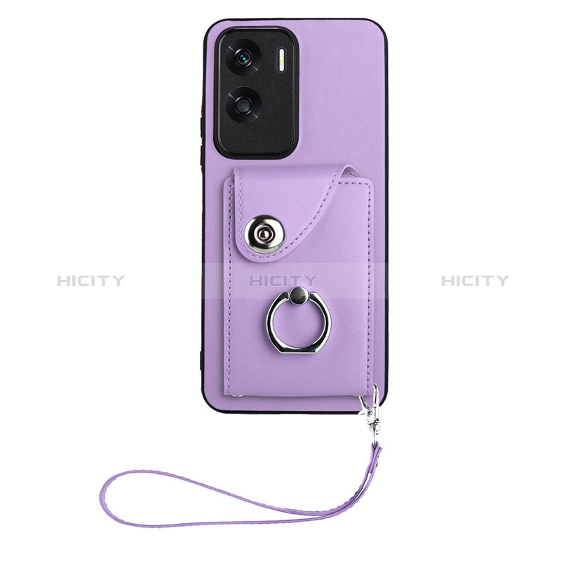 Custodia Silicone Morbida In Pelle Cover XK1 per Huawei Honor 90 Lite 5G Viola