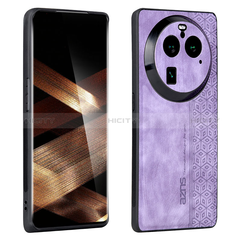 Custodia Silicone Morbida In Pelle Cover YZ1 per Oppo Find X6 Pro 5G