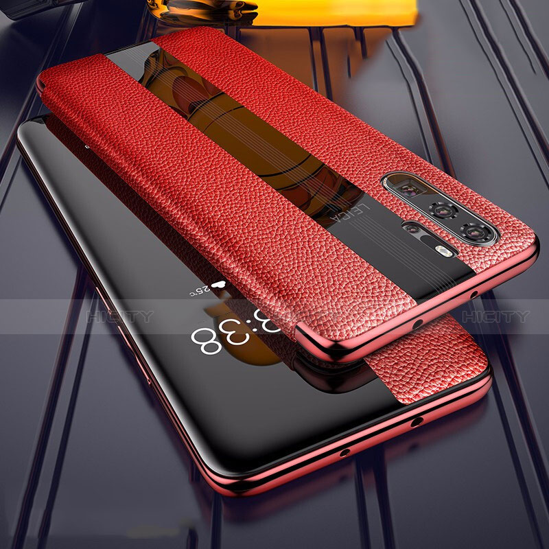 Custodia Silicone Morbida In Pelle Cover Z01 per Huawei P30 Pro New Edition Rosso