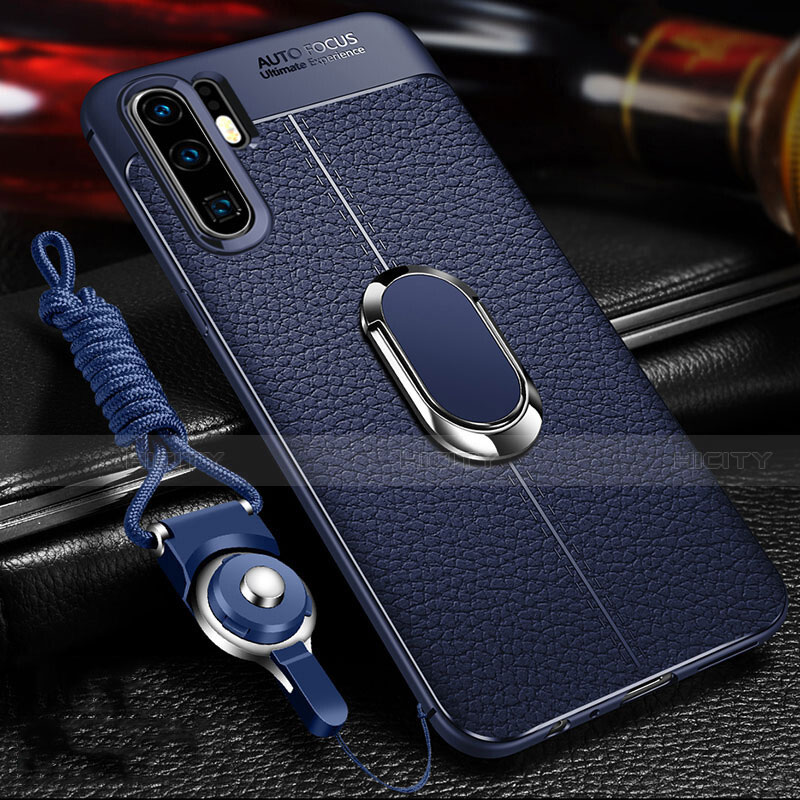 Custodia Silicone Morbida In Pelle Cover Z02 per Huawei P30 Pro