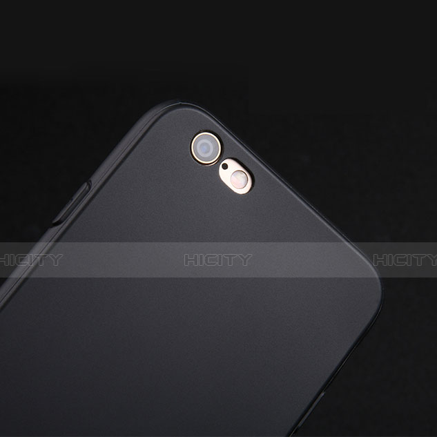 Custodia Silicone Morbida Lucido per Apple iPhone 6 Nero