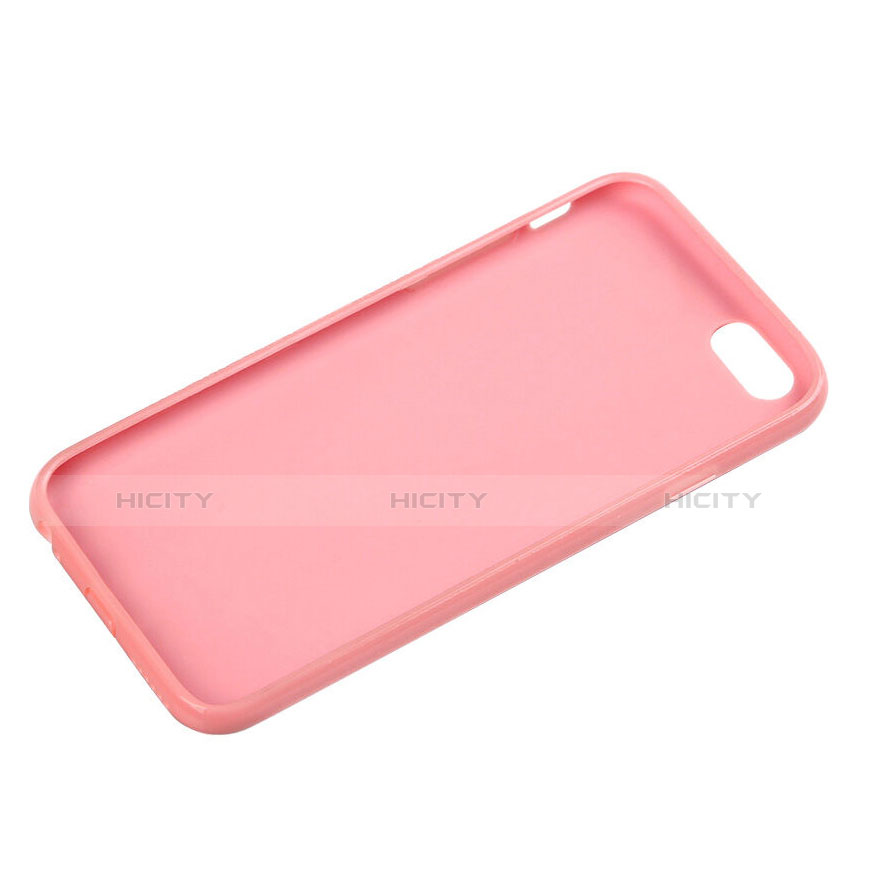 Custodia Silicone Morbida Lucido per Apple iPhone 6 Plus Rosa