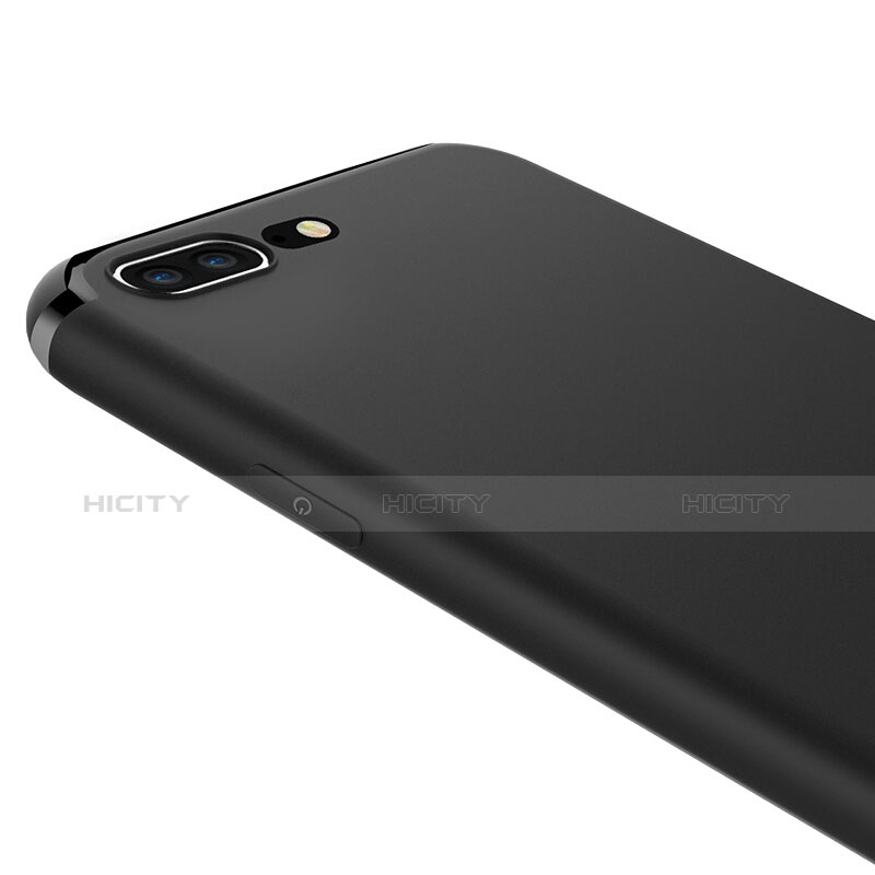 Custodia Silicone Morbida Lucido per Apple iPhone 8 Plus Nero