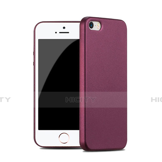 Custodia Silicone Morbida Lucido per Apple iPhone SE Rosso