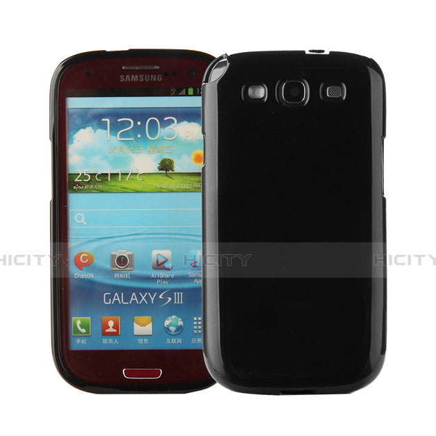 Custodia Silicone Morbida Lucido per Samsung Galaxy S3 4G i9305 Nero