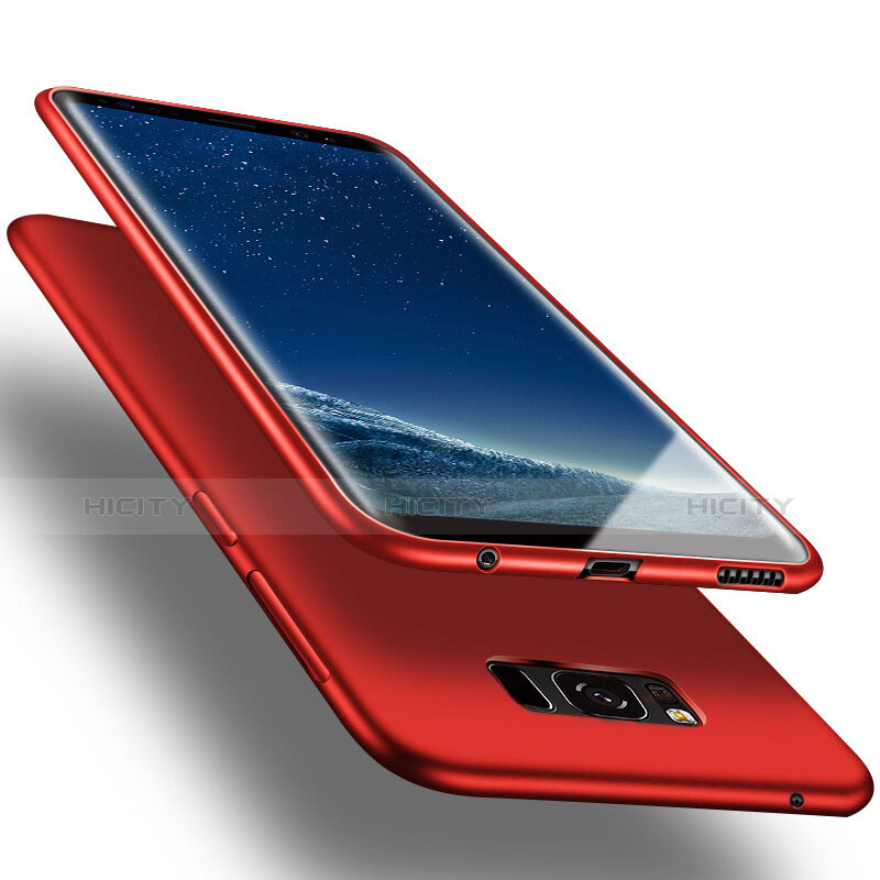 Custodia Silicone Morbida Lucido per Samsung Galaxy S8 Plus Rosso