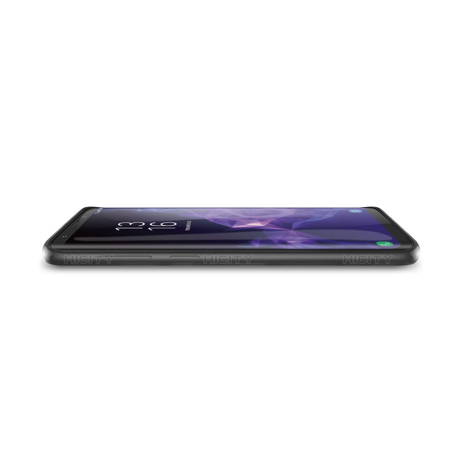 Custodia Silicone Morbida Lucido per Samsung Galaxy S9 Nero