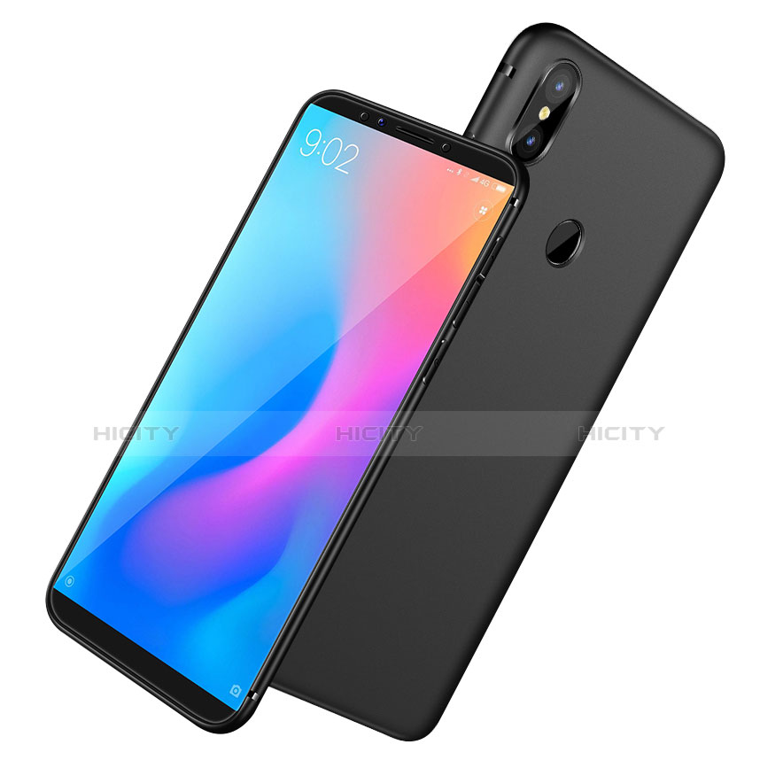 Custodia Silicone Morbida Lucido per Xiaomi Mi A2 Nero