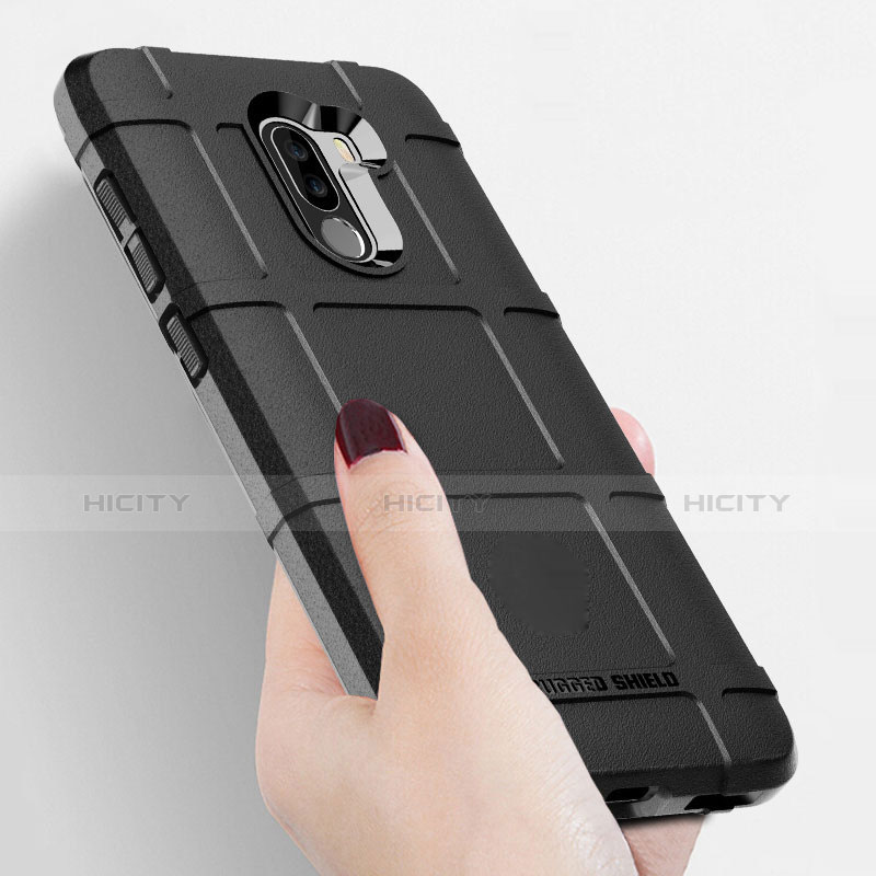 Custodia Silicone Morbida Lucido per Xiaomi Pocophone F1 Nero