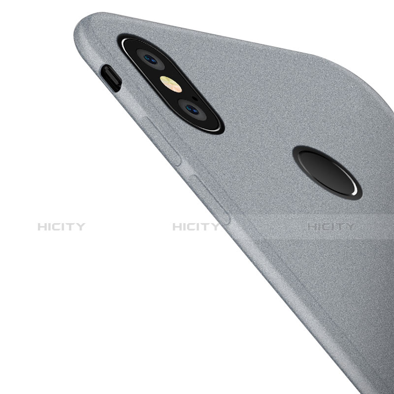 Custodia Silicone Morbida Lucido per Xiaomi Redmi Note 5 Grigio