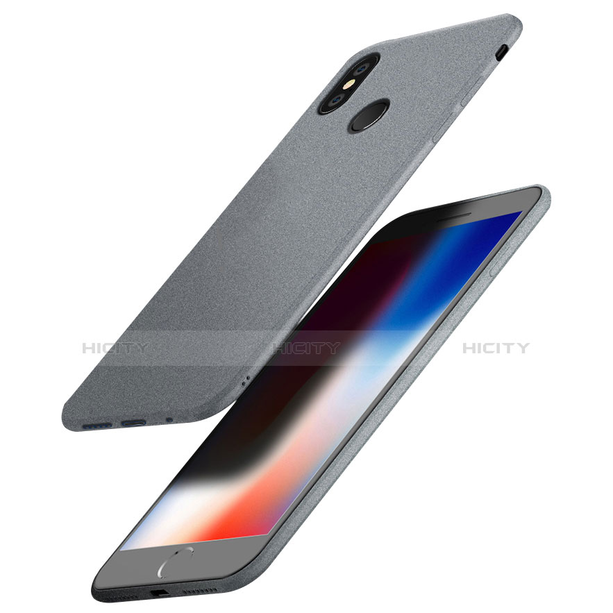 Custodia Silicone Morbida Lucido per Xiaomi Redmi Note 5 Grigio