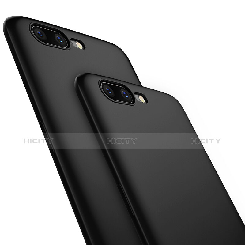 Custodia Silicone Morbida Lucido S01 per OnePlus 5 Nero