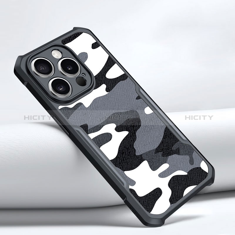 Custodia Silicone Morbida Lucido XD1 per Apple iPhone 14 Pro Max Nero