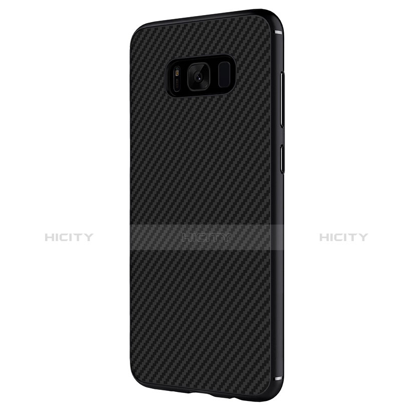 Custodia Silicone Morbida Spigato B02 per Samsung Galaxy S8 Nero