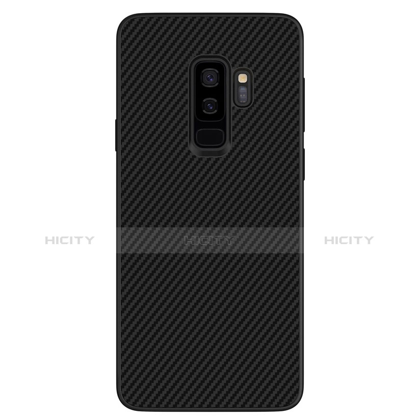 Custodia Silicone Morbida Spigato B02 per Samsung Galaxy S9 Plus Nero