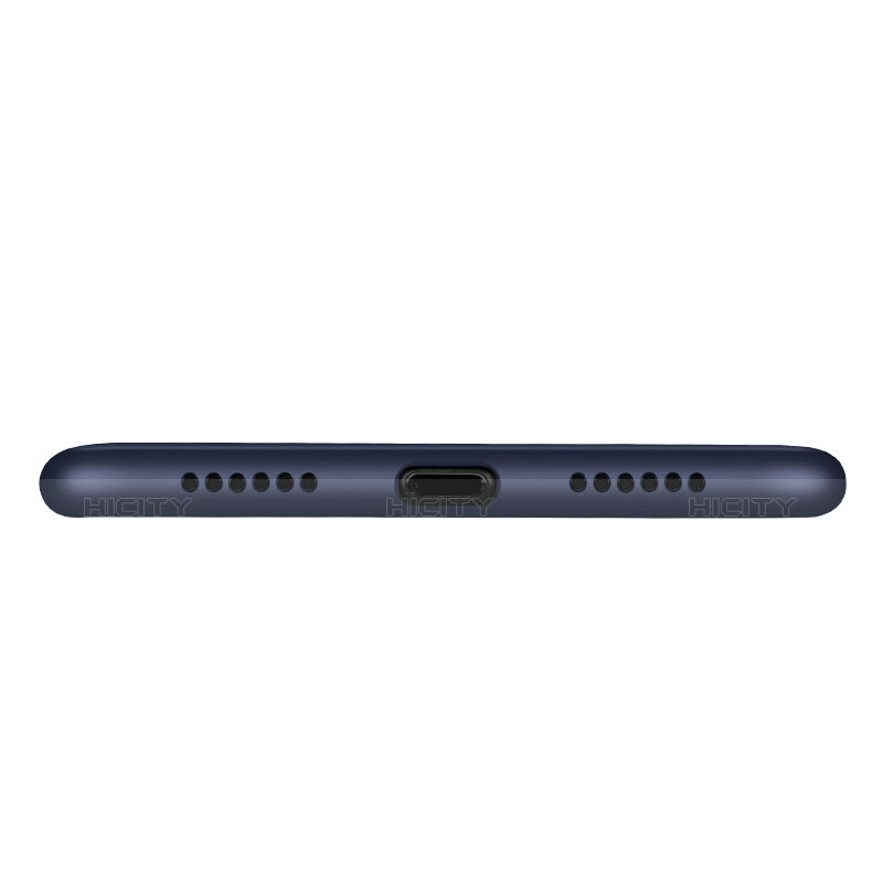 Custodia Silicone Morbida Spigato per Apple iPhone Xs Blu