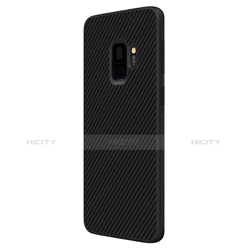 Custodia Silicone Morbida Spigato per Samsung Galaxy S9 Nero