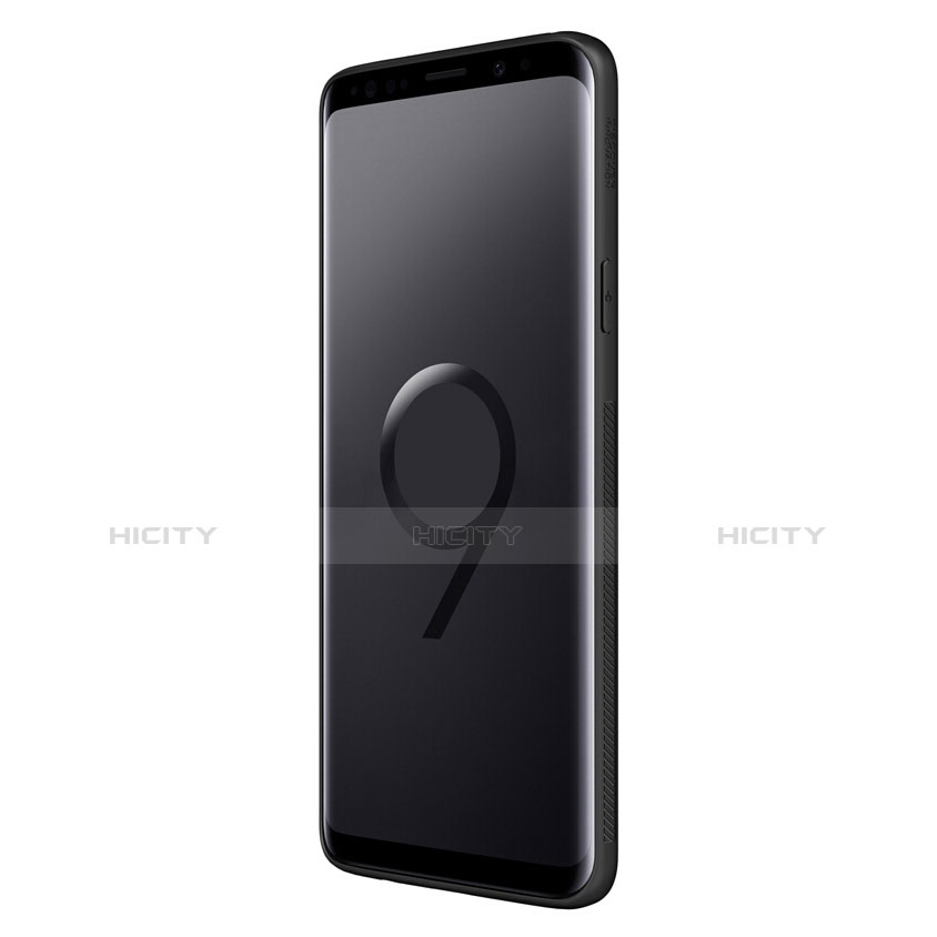 Custodia Silicone Morbida Spigato per Samsung Galaxy S9 Nero