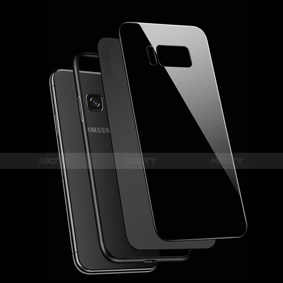 Custodia Silicone Specchio Laterale Cover con Magnetico Anello Supporto per Samsung Galaxy S8