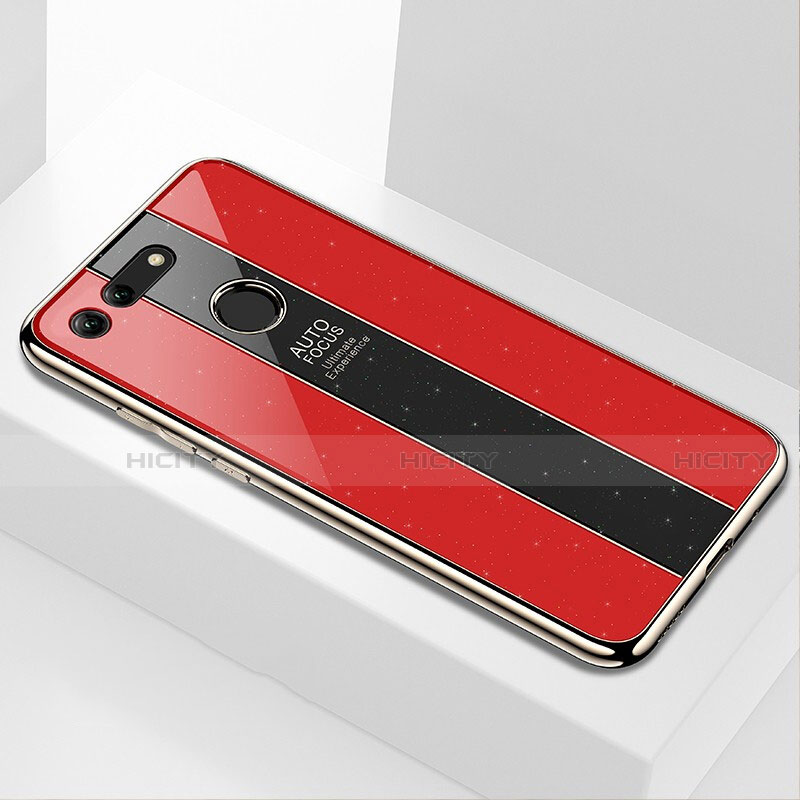 Custodia Silicone Specchio Laterale Cover K01 per Huawei Honor View 20 Rosso