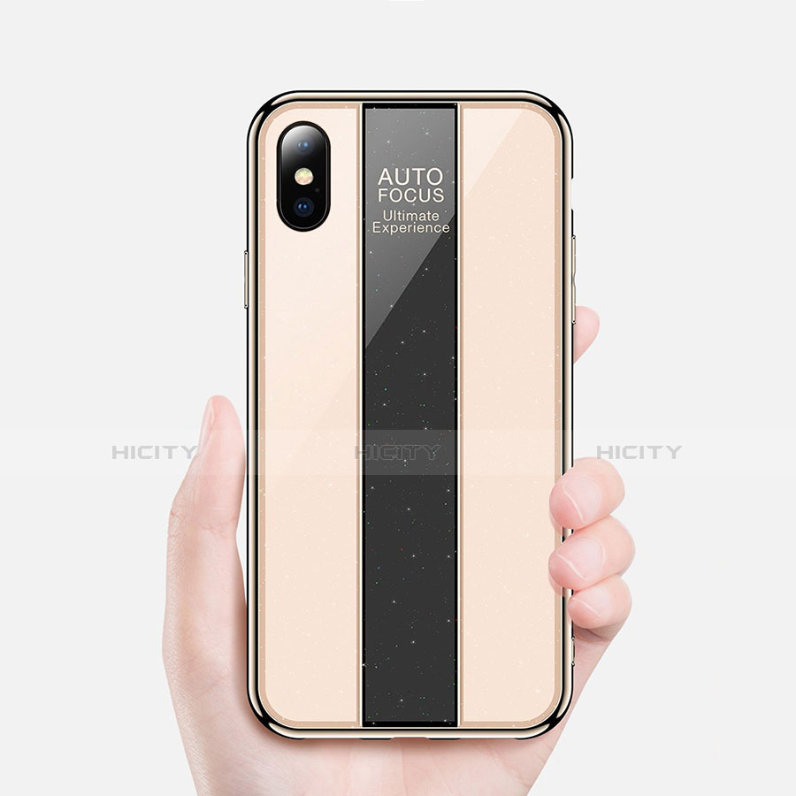 Custodia Silicone Specchio Laterale Cover M01 per Apple iPhone Xs