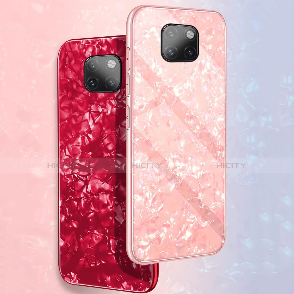 Custodia Silicone Specchio Laterale Cover M01 per Huawei Mate 20 Pro