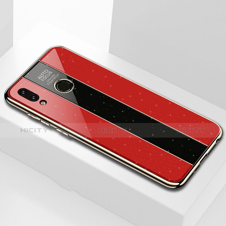 Custodia Silicone Specchio Laterale Cover M01 per Huawei P Smart (2019) Rosso