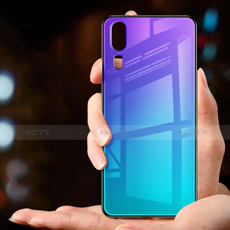 Custodia Silicone Specchio Laterale Cover M01 per Huawei P20