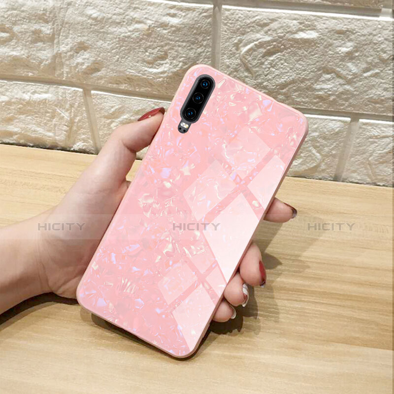 Custodia Silicone Specchio Laterale Cover M01 per Huawei P30