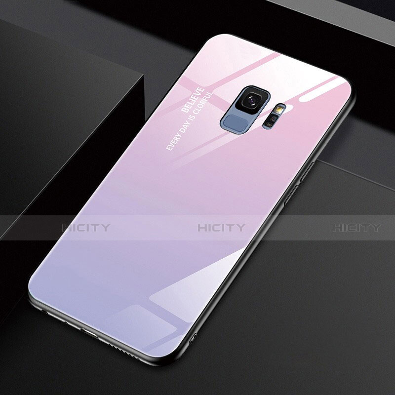 Custodia Silicone Specchio Laterale Cover M01 per Samsung Galaxy S9