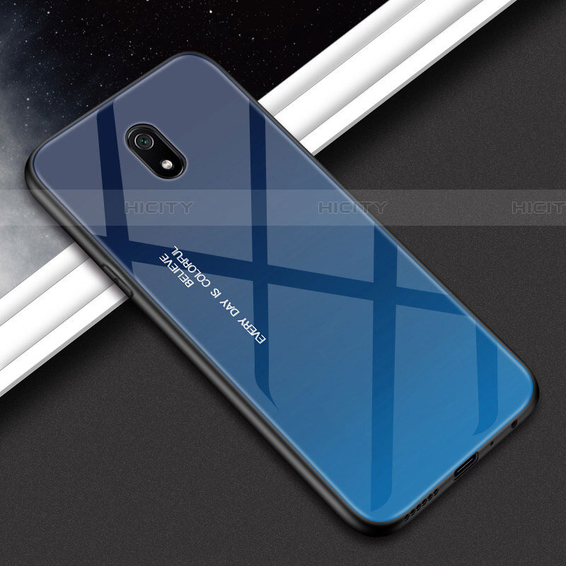 Custodia Silicone Specchio Laterale Cover M01 per Xiaomi Redmi 8A