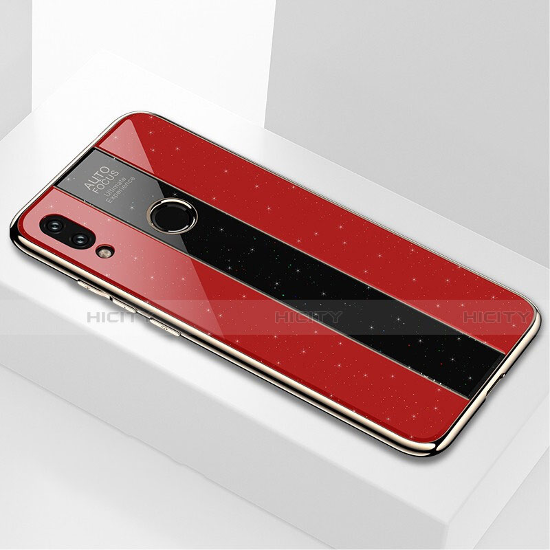 Custodia Silicone Specchio Laterale Cover M03 per Xiaomi Redmi Note 7 Rosso