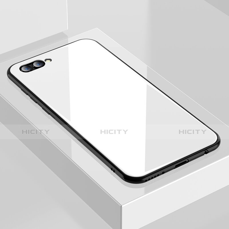 Custodia Silicone Specchio Laterale Cover M04 per Huawei Honor View 10 Bianco