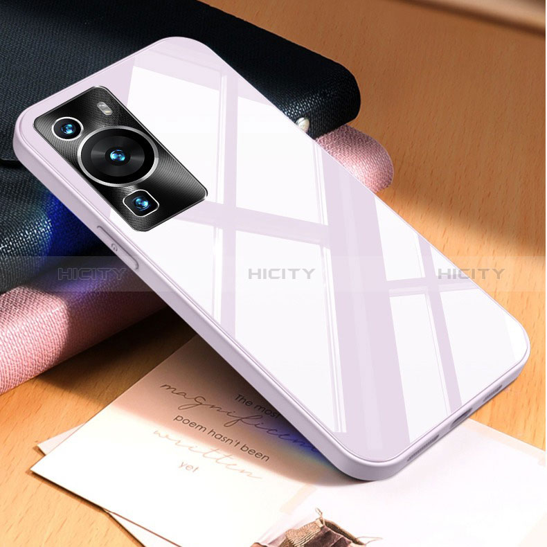 Custodia Silicone Specchio Laterale Cover P01 per Huawei P60 Pro