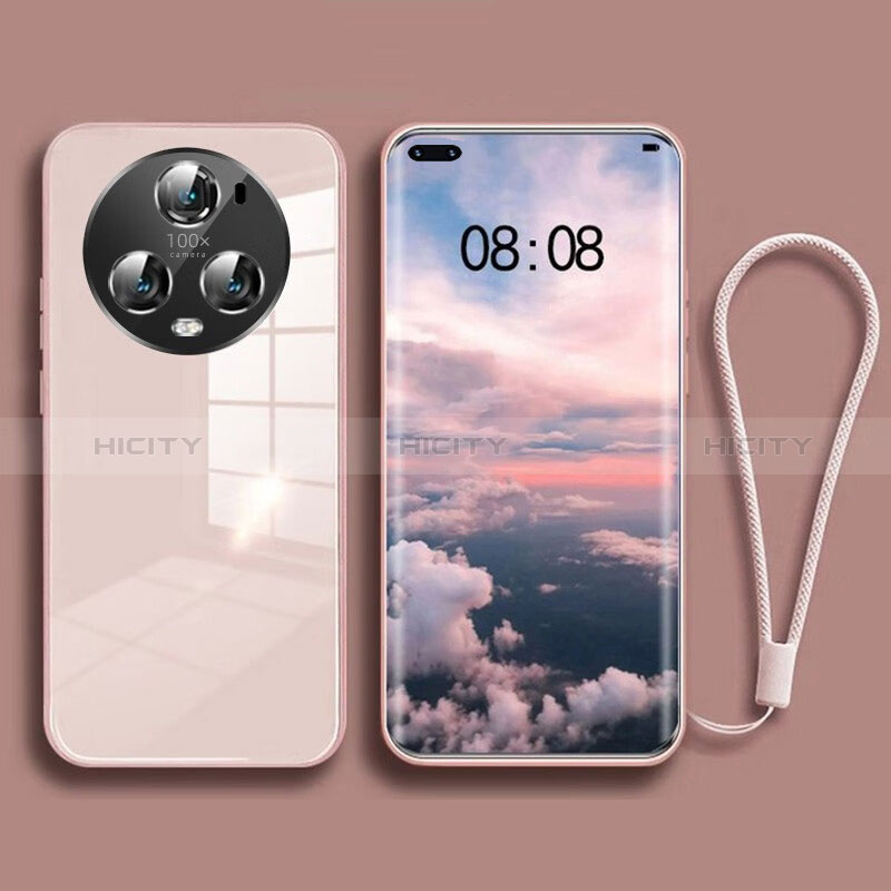 Custodia Silicone Specchio Laterale Cover per Huawei Honor Magic5 Pro 5G