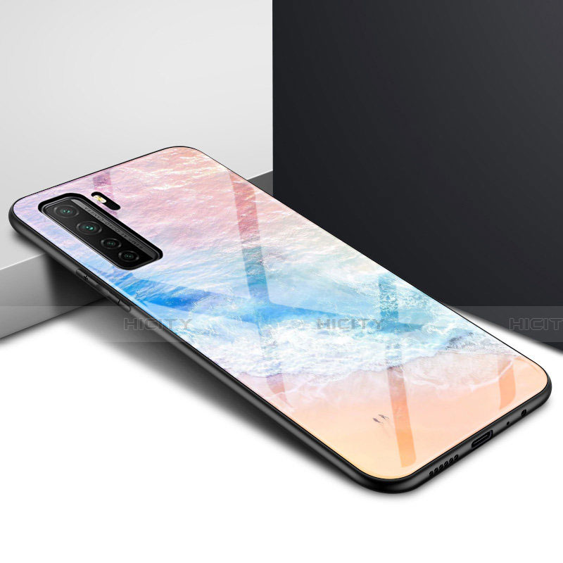 Custodia Silicone Specchio Laterale Cover per Huawei Nova 7 SE 5G