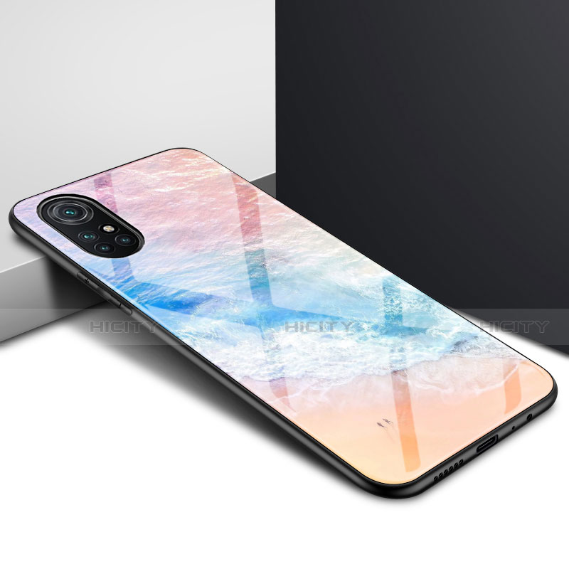 Custodia Silicone Specchio Laterale Cover per Huawei Nova 8 5G Colorato